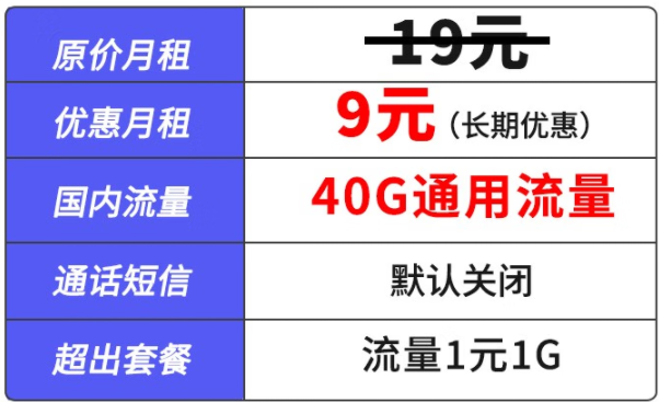 不限速隨便用 浙江臺(tái)州移動(dòng)上線(xiàn)9元包40G全國(guó)通用流量 【手慢無(wú)】
