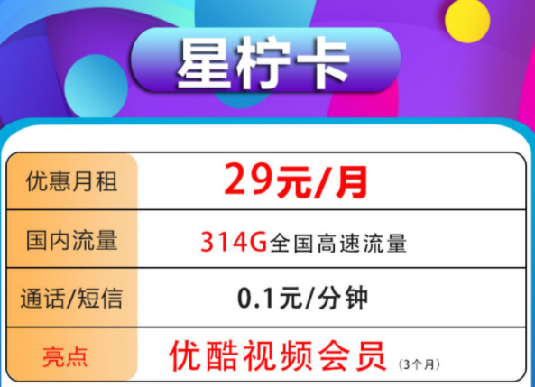 流量不夠用怎么辦？ 中國電信官方流量卡大流量不限速低月租超劃算29元送優(yōu)酷會(huì)員