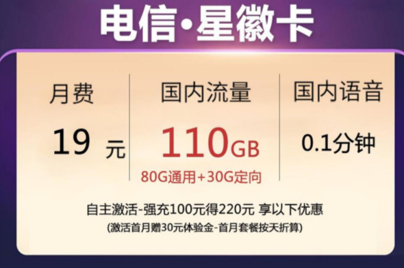 你想好換一張什么樣的手機卡了嗎？隆重推出【電信星徽卡、云雷卡】低月租大流量放心用上網(wǎng)卡