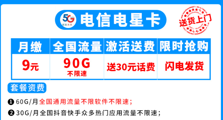流量卡合約期、按天折算等問(wèn)題說(shuō)明 電信流量卡套餐介紹低月柱超多流量放心用
