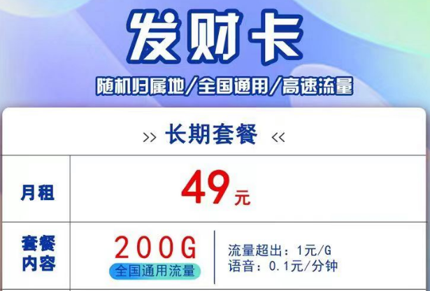 聯(lián)通線上流量卡有長(zhǎng)期套餐嗎？聯(lián)通發(fā)財(cái)卡、吉祥卡、銀兔卡9元月租卡|純通用流量