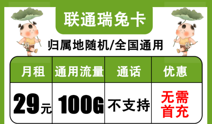 聯(lián)通純流量卡免費(fèi)申請(qǐng)|聯(lián)通瑞兔卡、金兔卡|流量卡網(wǎng)速不好？