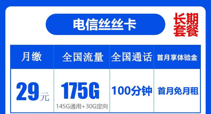 電信絲絲卡|長期爆卡！超多流量、要實名、免費領(lǐng)取正規(guī)官方套餐！